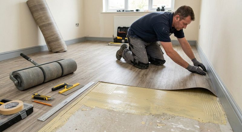 Sheet Flooring Installation in Chapel Hill, TN