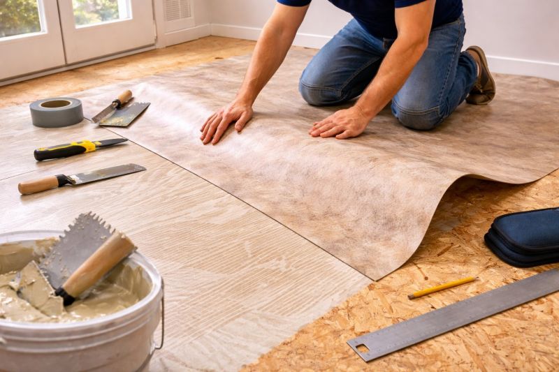 Sheet Vinyl Installation in Marshall County, TN